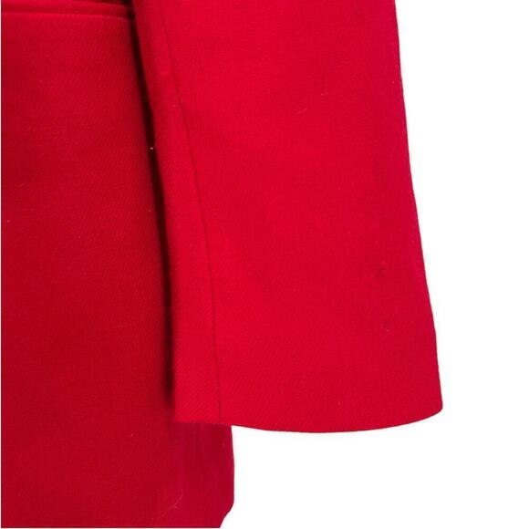 Vintage Alanni Donnybrook Red Wool Blazer Gold Button Front 4P Petite - Picture 5 of 10